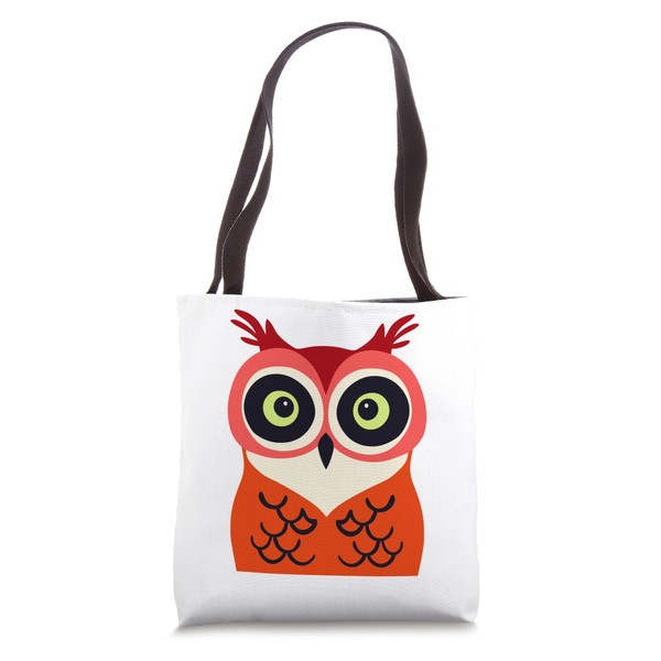 Oversized Vintage Owl Print - Creative Fun Retro Design Tote