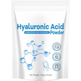 Hyaluronic Acid Powder, Hyaluronic acid Serum, Hyaluronic Acid Powder for Face, Water Soluble, Skin Hydration and Moisture Support, Wake Nature Perfection