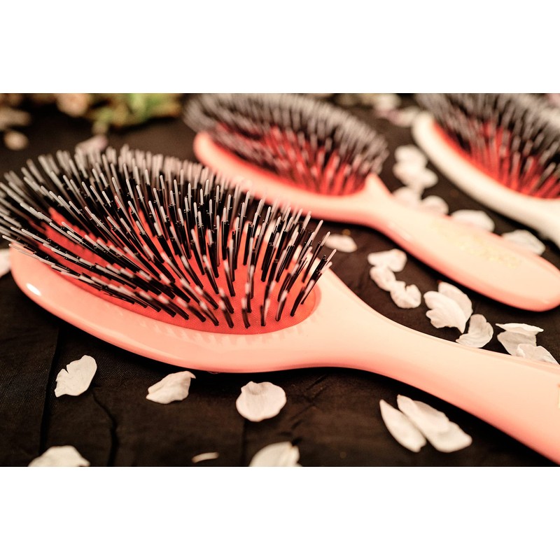 Mason Pearson BN4 Boar Bristle Nylon Tufts Hairbrush, Pink