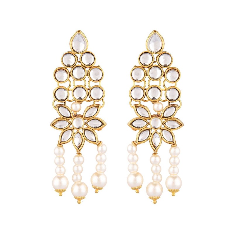 Efulgenz Indian Jewelry Sets for Women Pearl Bollywood Jewelry Faux