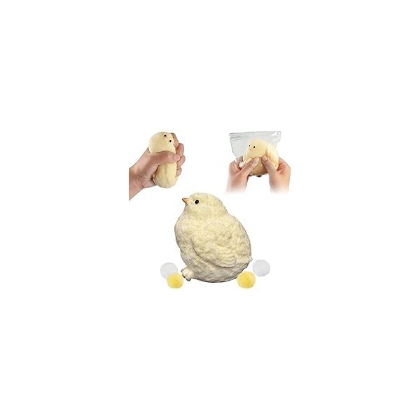 Handmade Taba Squishy Chick Toys, Super Soft Stress Relief Squeeze