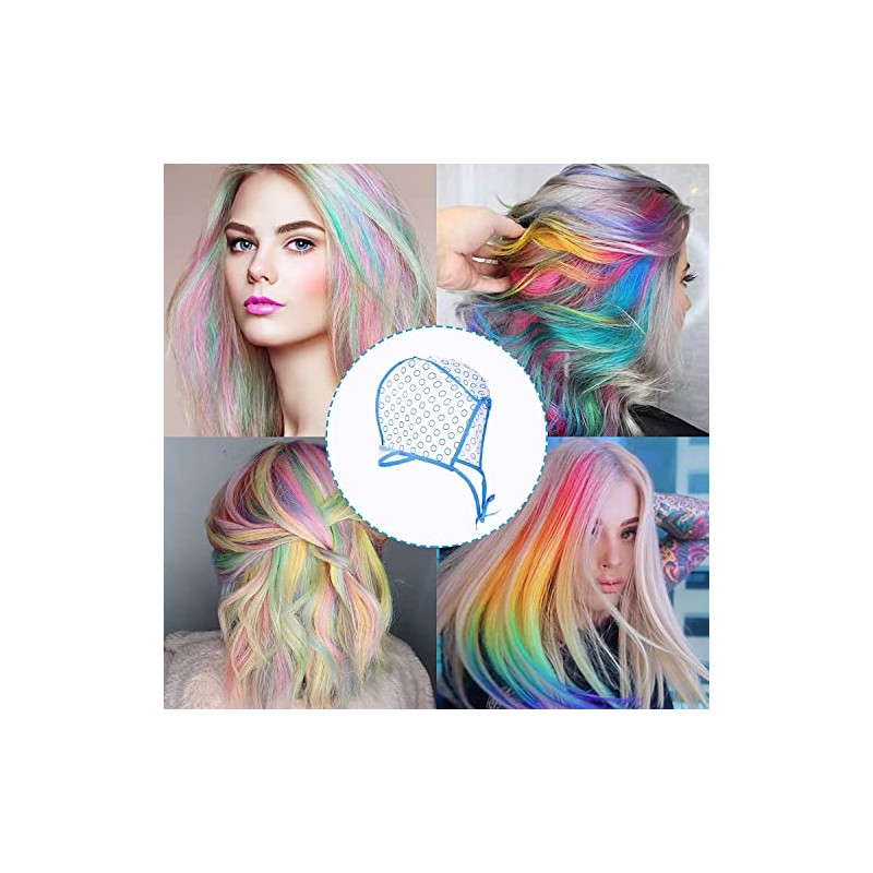 Hair Highlighting Kit Disposable Highlight Cap Coloring Dye Tool Set