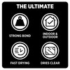Aleene's The Ultimate Multi-Surface Adhesive, Professional Strength Glue, Strong Bond,