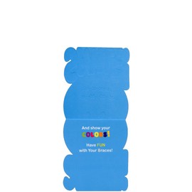 Yellow Smiley with Braces Designer Greetings Congratulations Card for Kids