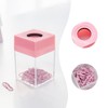 Jowxsx Pink Magnetic Paper Cilp Dispenser Holder Clear Acrylic Paper