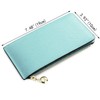 YALUXE Women's RFID Blocking Genuine Leather Wallets Cell Phone Pocket