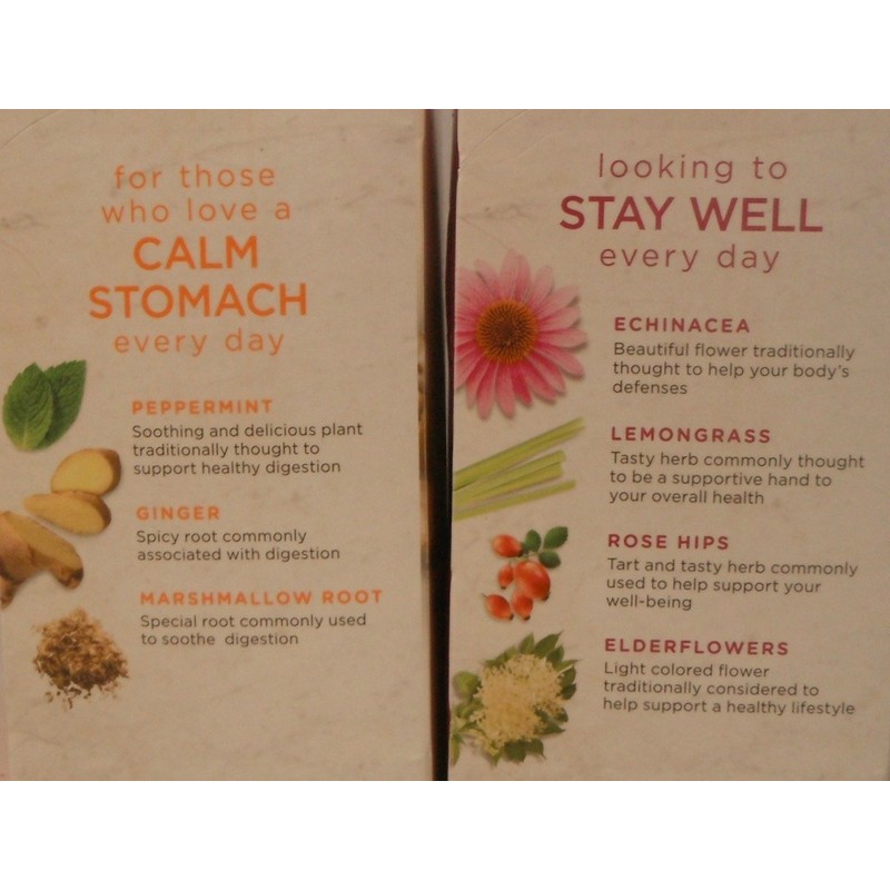 Bigelow Calm Stomach & Stay Well Herbal Tea Bundle -