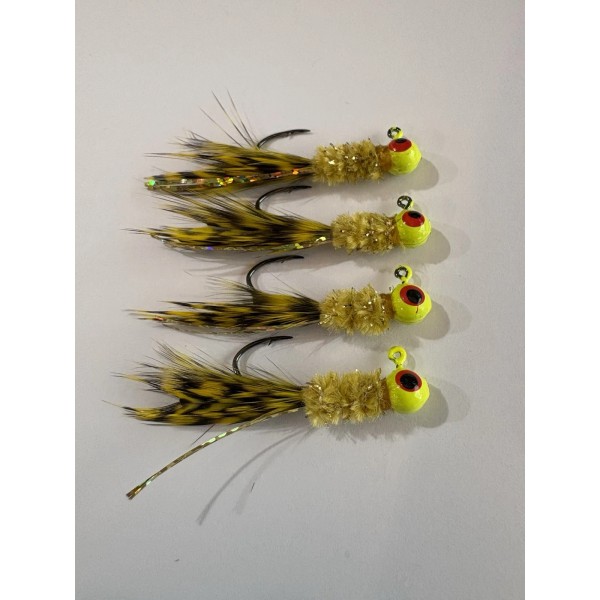 Jigs By Shine hand tied crappie jigs 1/16