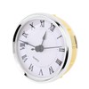 MovFlax Mini Round Quartz Clock Insert, 3-1/8 Inch (80 mm),