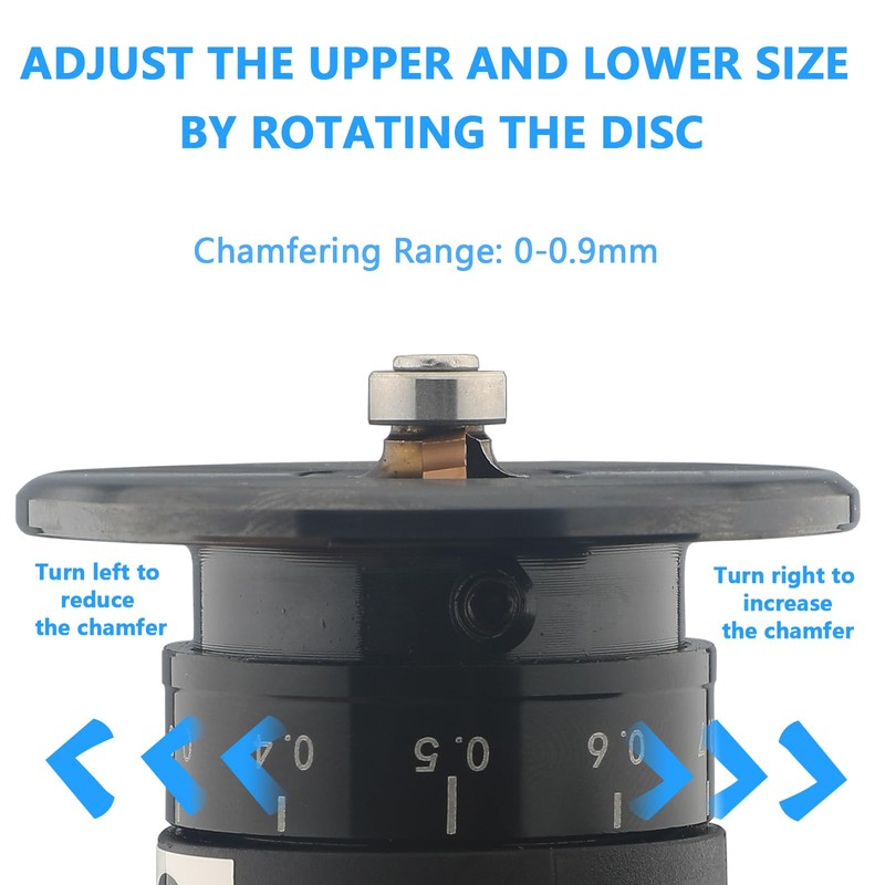 Pneumatic Chamfering Tool – 45° Mini Air-Powered Chamfer Machine for