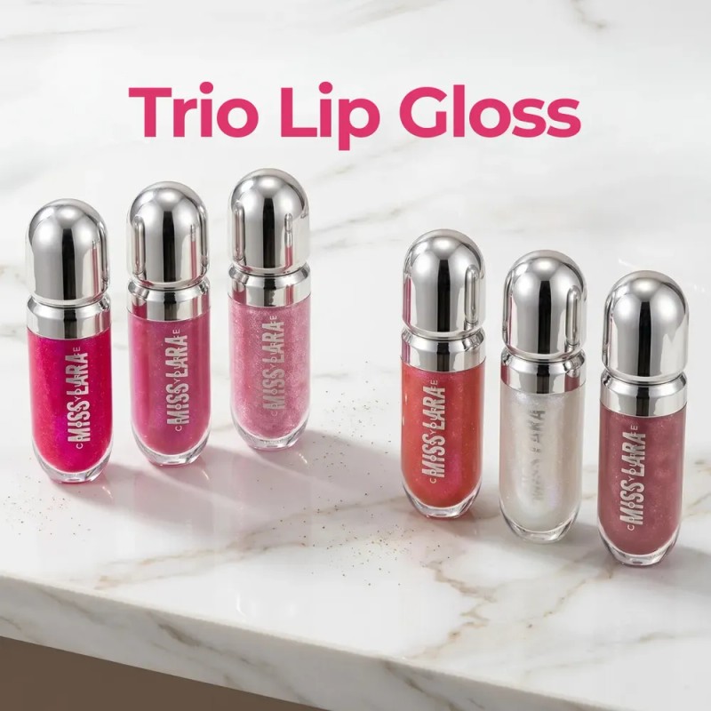 Lip Gloss Brillo Labial Hidratante Maquillaje Glossy 3pzs F