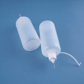Mirai Company Pointed Dropper Liquid Container with Safety Cap, Dispensing Bottle, Cosmetic Tube