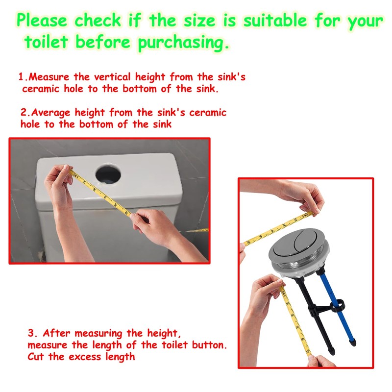 58mm Toilet Push Button,Toilet Button Dual Push,Flushing Toilet Button Toilet