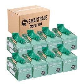 Arkwright Smart Rags in Box - (Bulk Case of 400) Lint Free Microfiber Cleaning Cloth, Scratch & Streak-Free, Dispensable Wash Towels for Cars, Window Glass, and Auto Shop, 12 x 12 in, Green