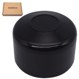 SKIR'CO Pack of 30 Fence Post Caps Round 42.4 mm Black Plastic Caps for Round Fence Posts Fence Post Covers Black RAL 9005 Colour