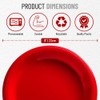 Disposable Red Plastic Plates for All Occasions, Pack of 120-9-Inch