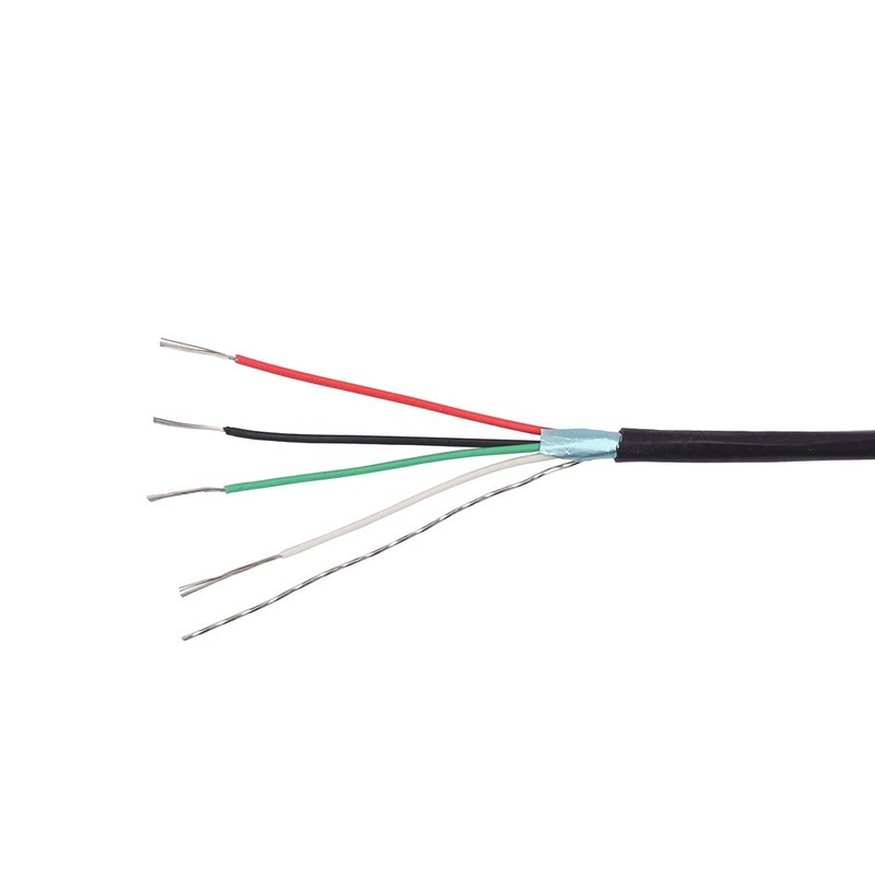 Ogdni 4 Conductor Shielded Wire Guitar Circuit Hookup Wire, Black,