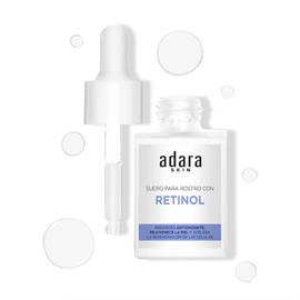 Kit Viral Skincare Facial Completo, Suero para Rostro de Retinol, Ceramidas, Suero Contorno de Ojos de Peptidos, Espuma Limpiadora Adara y Almohadillas de Algodon Dalux