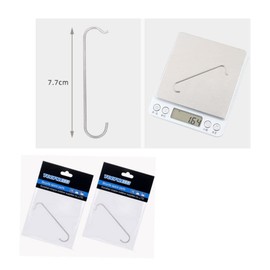 NA 10 Pcs Bike Chain Hook 7cm Joint Hook Bicycle Chain Repair Tool Removal Chain Connecting Tool Bicycle Accessories for Mountain Bike Road Bike, Silver