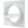 Vent Systems 6" inch Air Vent Duct Connector Flange Straight