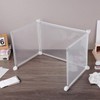 3pcs Transparent Sneeze Guard Partition Board Portable Divider Screen for