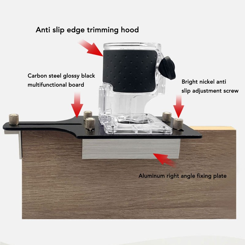 Wood Router Base Accurate Positioning 2 in 1 Compact Router