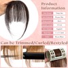 Clip in Bangs 100% Real Human Hair Extensions Wispy Bangs