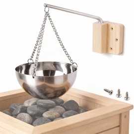 Aroma Bowl Sauna, 850ML Sauna Bowl Stainless Steel Sauna Aroma Bowl Sauna Accessories for Spa Sauna Evaporator Bowl Hanging Bowl Cup Essential Oil Bowl Sauna Room Accessories