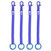 [PATIKIL] Elastic Coil Spring Keychains, Set of 4 Anti-lost Keychain