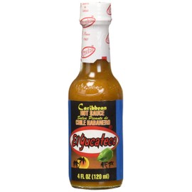 El Yucateco Sauce Hot Habanero Caribb, 4 Fl Oz (Pack of 3)