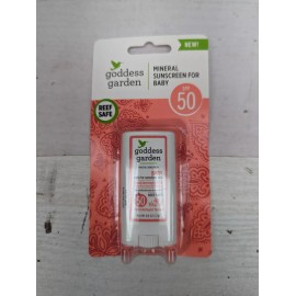 Goddess Garden Baby Mineral Sunscreen Stick For Sensitive Skin SPF50 0.6 Oz AM26