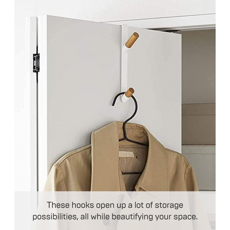 Yamazaki 5171 Door Hanger, White, Approx. W 0.6 x D