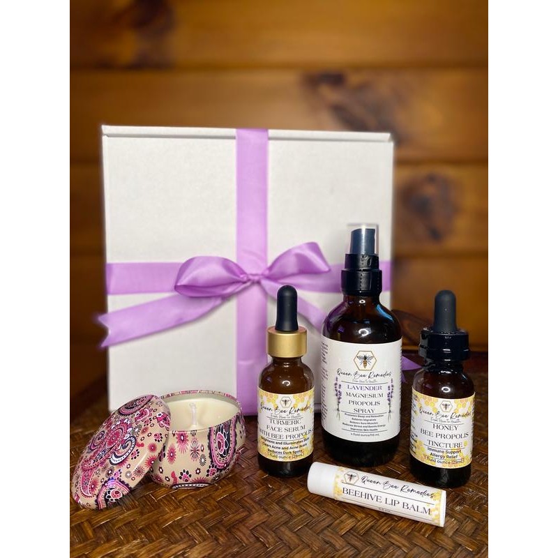 Queen Bee Remedies LLC Health and Wellness Gift Set, Includes