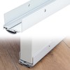 Pushglossy 36" Aluminum Adjustable U Shaped Door Sweep Bottom Seal