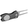 Pwshymi Stainless Steel Golf Pitchfork Foldable Golf Divot Tool Switchblade