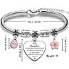 JMIMO Daughter Bracelet Charm Daughter Birthday Gifts Daughter Graduation Christmas