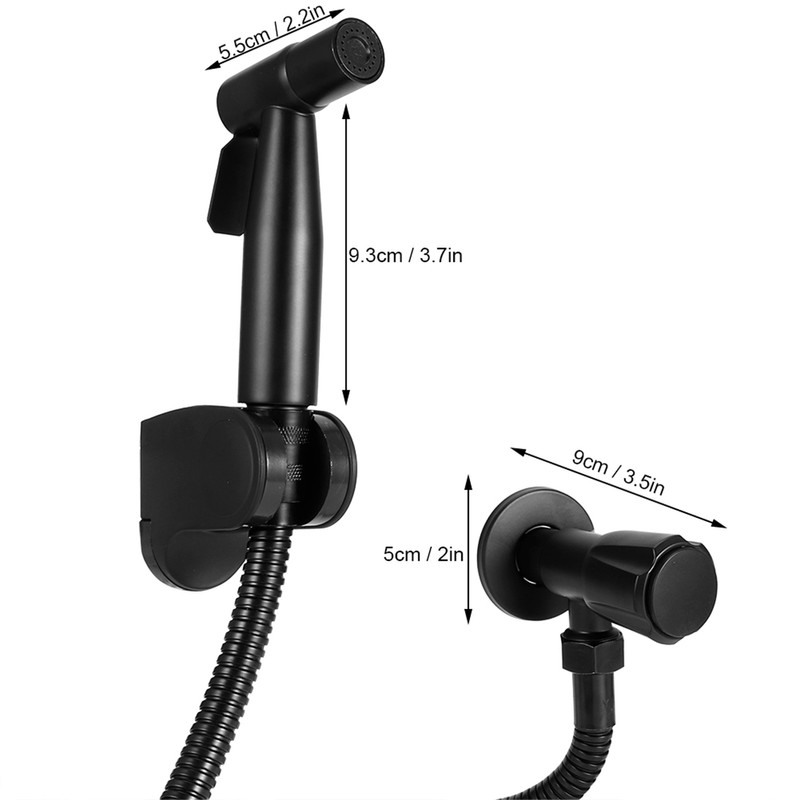 G1/2 Thread Bidet Sprayer Set Stainless Steel Bathroom Toilet Bidet