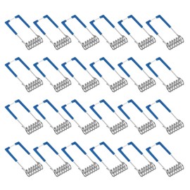 PATIKIL 41x15mm Downlight Spring Clips, 24 Pack Emitting Diode Recessed Lighting Accessories Securing Clamps for Ceiling Lamp, Blue