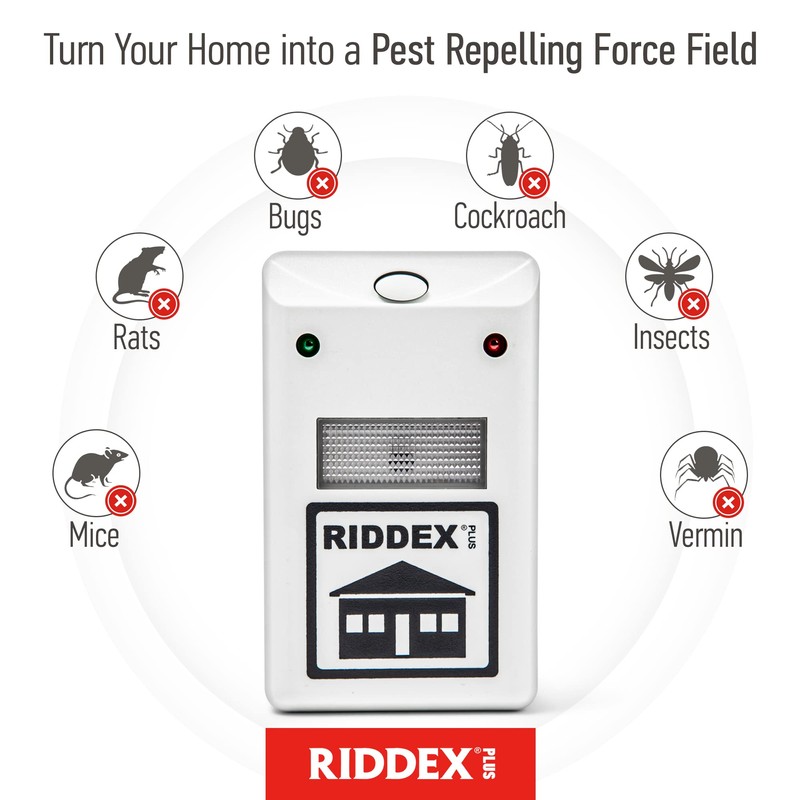RIDDEX Plus Insect Repellent | Plug in, Mouse Deterrent -