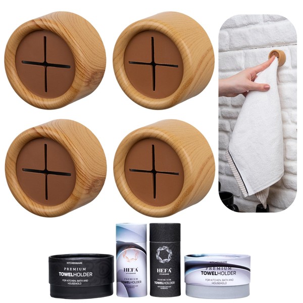 HEFA Towel Holder, Towel Hooks, Dish Towel Holder, Kitchen Organization,