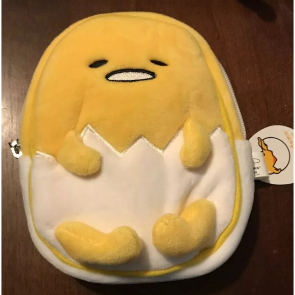 Gudetama the Lazy Egg Plush Purse Pouch NEW