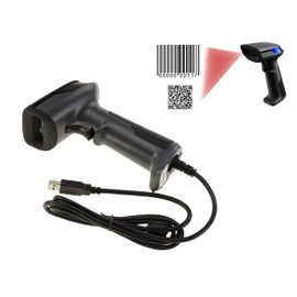 KALEA-INFORMATIQUE Handheld Scanner Reader for 1D UPC, EAN, GS1 etc. and 2D QR Code, DataMatrix, Aztec etc...USB Barcode Scanner