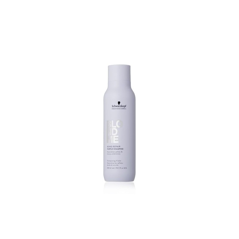 BLOND ME - Bond Repair Shampoo Matizador Morado, Cabello Rubio