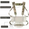 Krydex Tactical Chest Rig Padded Shoulder Strap Laser Cut H-Harness