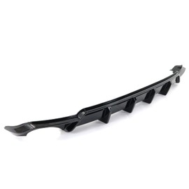 IKON MOTORSPRTS, Rear Bumper Lip Diffuser & Aprons Compatible with 2022-2026 Honda Civic 4-Door Sedan, PP Polypropylene Gloss Black FE-C Style Rear Side Corner Valance Canard Spats Add-On Guard