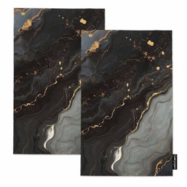 Gakycpen Snaking Metallic Swirls Kitchen Towels Set of 2 Foamy Sprays Natural Luxury Abstract Translucent Hues Dish Towels Absorbent Soft Hand Tea Bar Towels for Farmhouse Home Decor 16"X24"