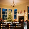 LED Cluster Lights, 400 LED Warm White Christmas Lights, 19.56FT