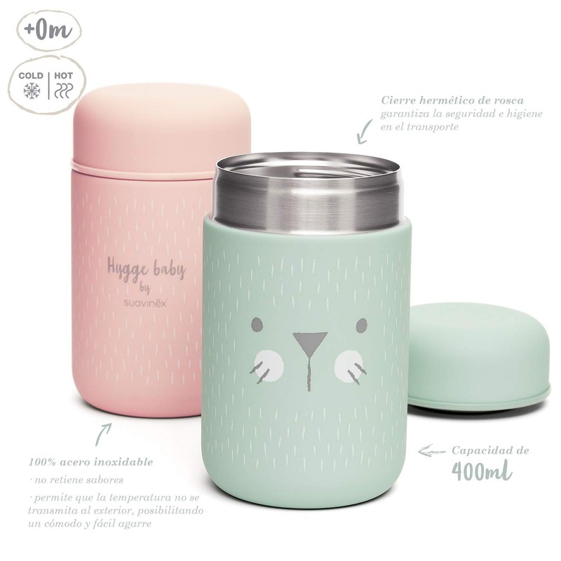 Suavinex 303515 - Baby Food Thermal Flask, Blue