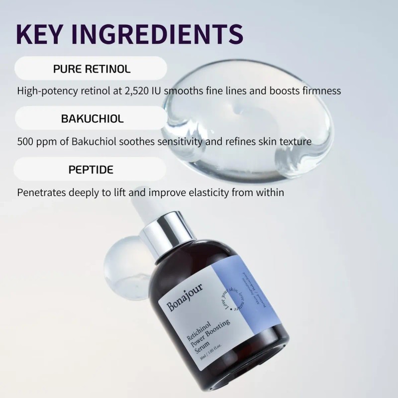 Retinol & Bakuchiol Anti-aging Serum For Wrinkles, Pores,