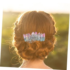 FRCOLOR 1pc Handmade Tuck Comb Hair Decor Natural Hair Comb for Weddings Styling Girl Accessories Elegant Tooth Design Comfortable Versatile